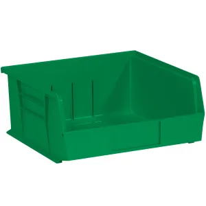 10 7/8 x 11 x 5" Green Plastic Stack & Hang Bin Boxes