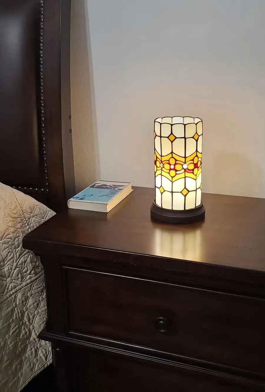 11" Tiffany Style Mosaic Tile Accent Table Lamp