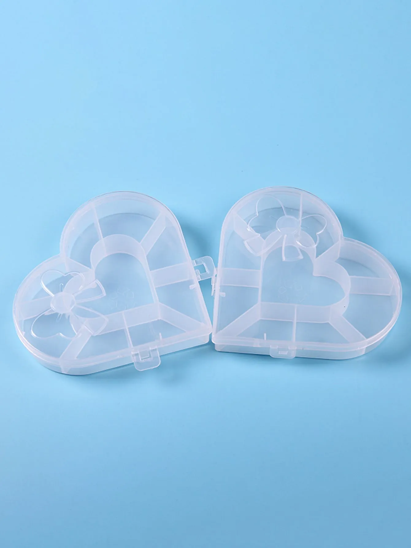 1pc Heart Shaped Desk Storage Box