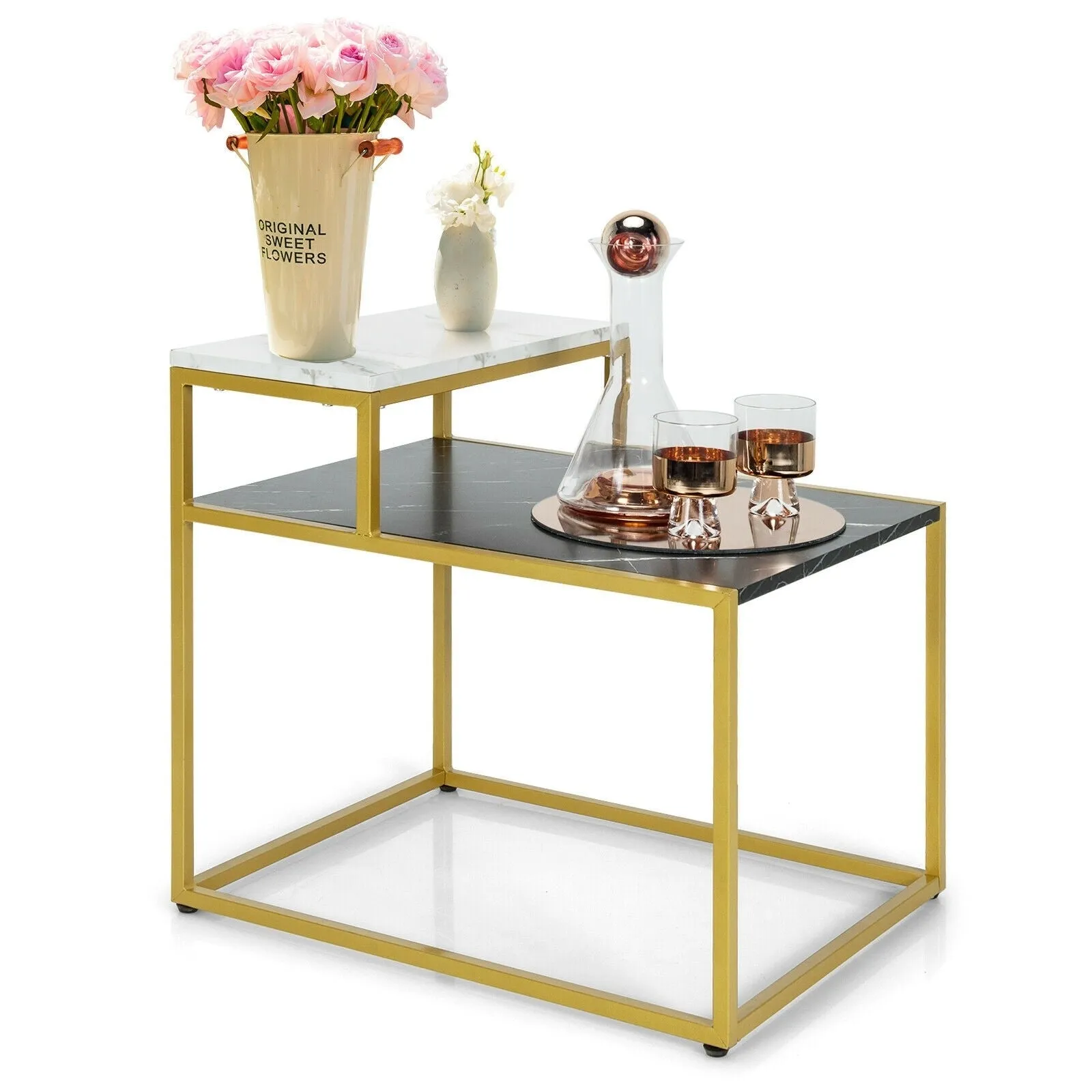 2 Tier Side Table