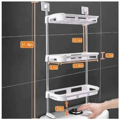 3 Layer Multifunctional WC Storage Rack