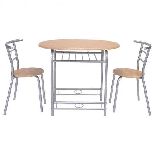 3 pcs Simple Table And Chairs Set