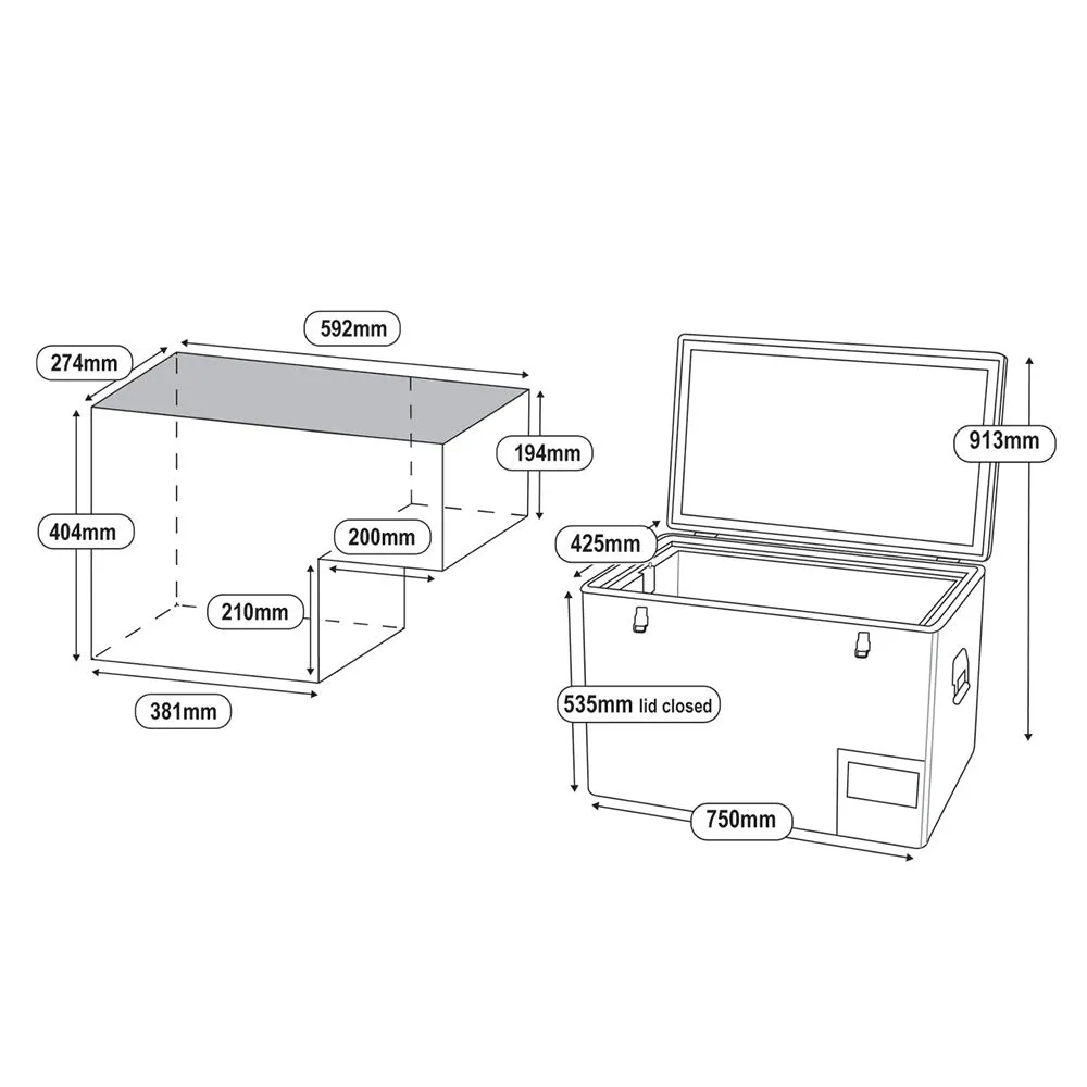 55L Legacy Smart QC Fridge/Freezer