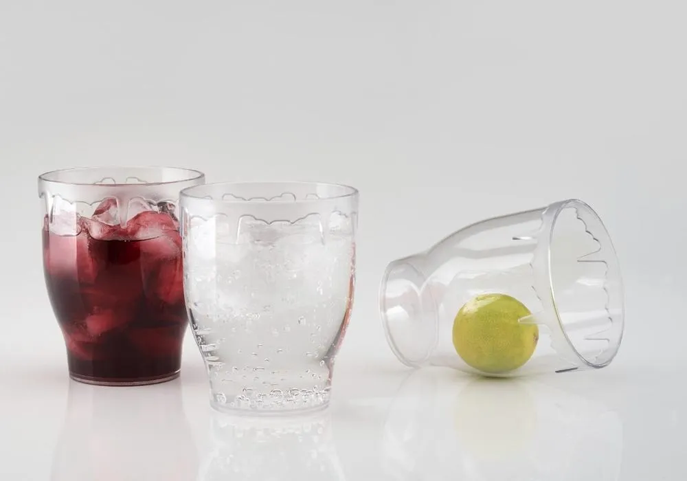 621 Stylish look Fancy Glass, Transparent Glasses Set 300ml