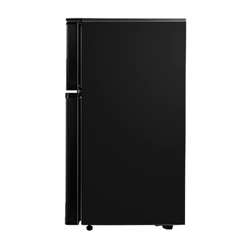 84L Bar Fridge 2 Door Built-in Light Beverage Cooler Drink Black Fridges