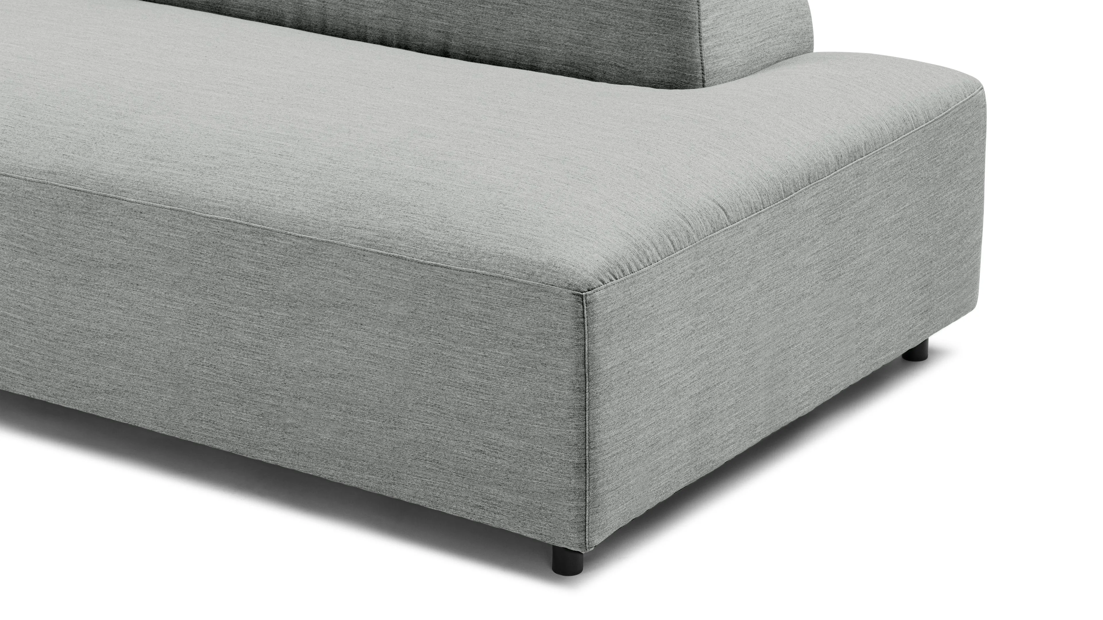 Acqua - Acqua Outdoor Sectional Module, Chaise, Right Arm, Dove Gray Performance Weave