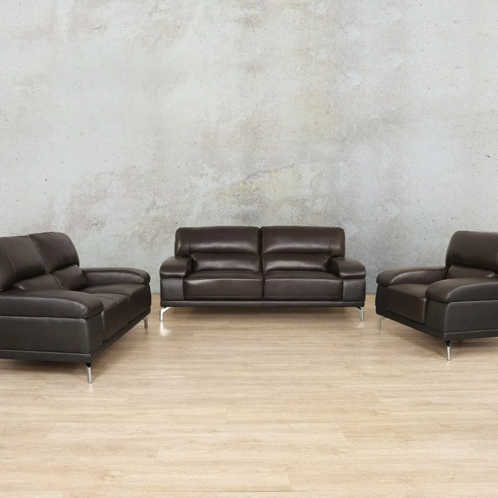 Adaline 3 2 1 Leather Sofa Suite - Available on Special Order Plan Only