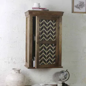 Alba Solid Wood Hand Painted Wall Shelf