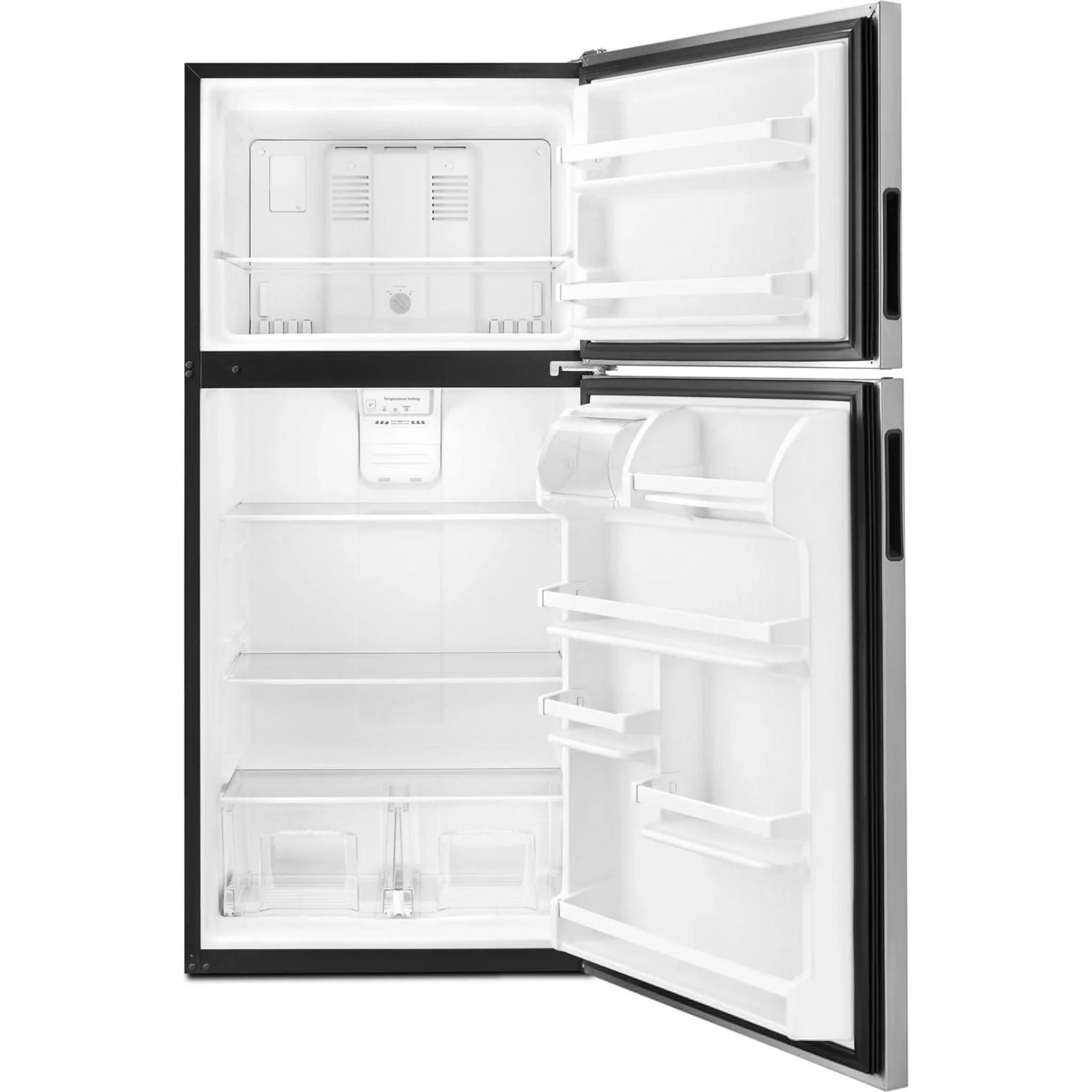 Amana 30" Wide Top-Freezer Refrigerator with Glass Shelves  - 18 cu. ft. (ART318FFDS)