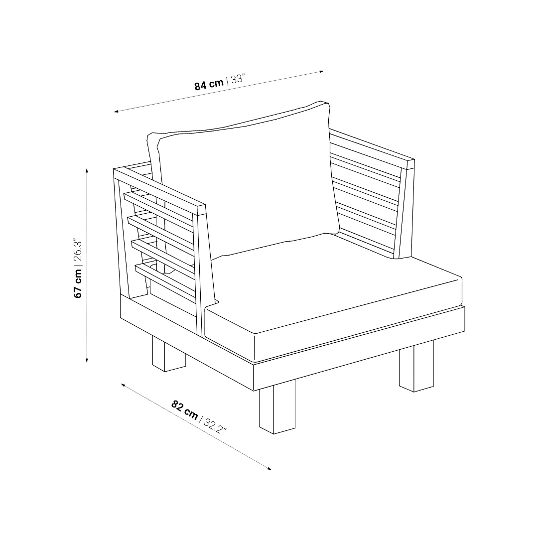 Amaya Solo Sofa | Black