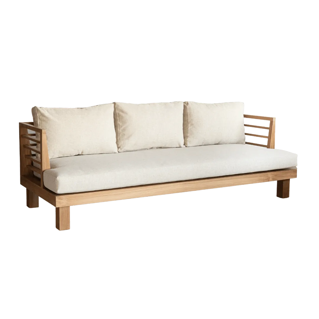 Amaya Three Seater Sofa | Sand