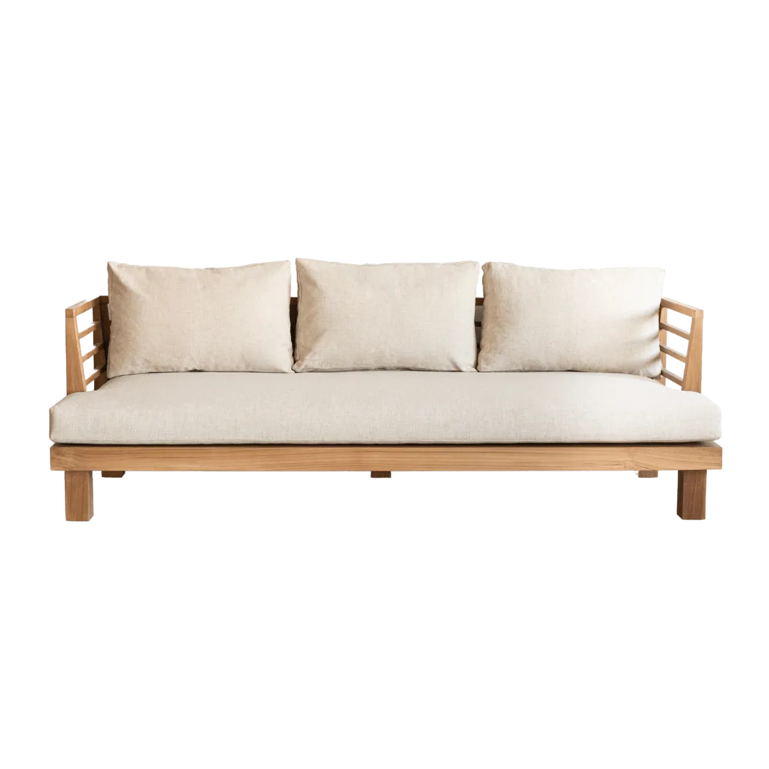 Amaya Three Seater Sofa | Sand