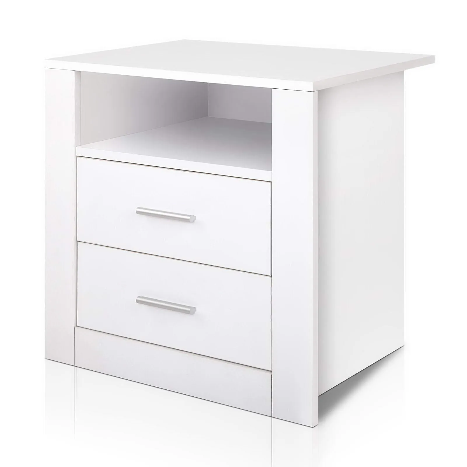 Artiss Bedside Tables Drawers Storage Cabinet Drawers Side Table White