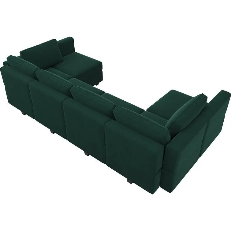 Arvon 6 Seater Premium Fabric U Shape Sofa For Living Room