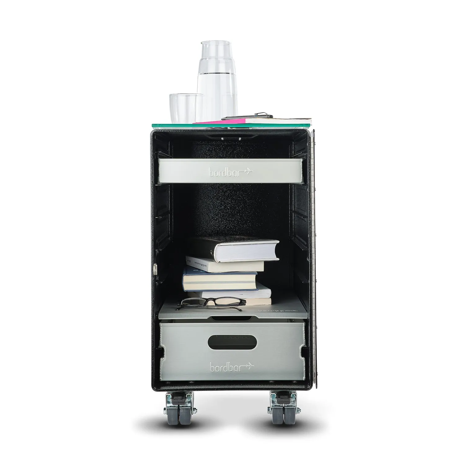 bordbar | box trolley   bedside equipment | black