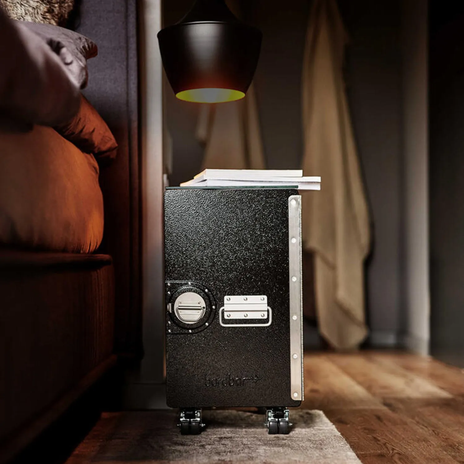 bordbar | box trolley   bedside equipment | black