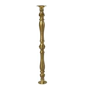 Brass Shelf Column Supports, 10-1/2 inch