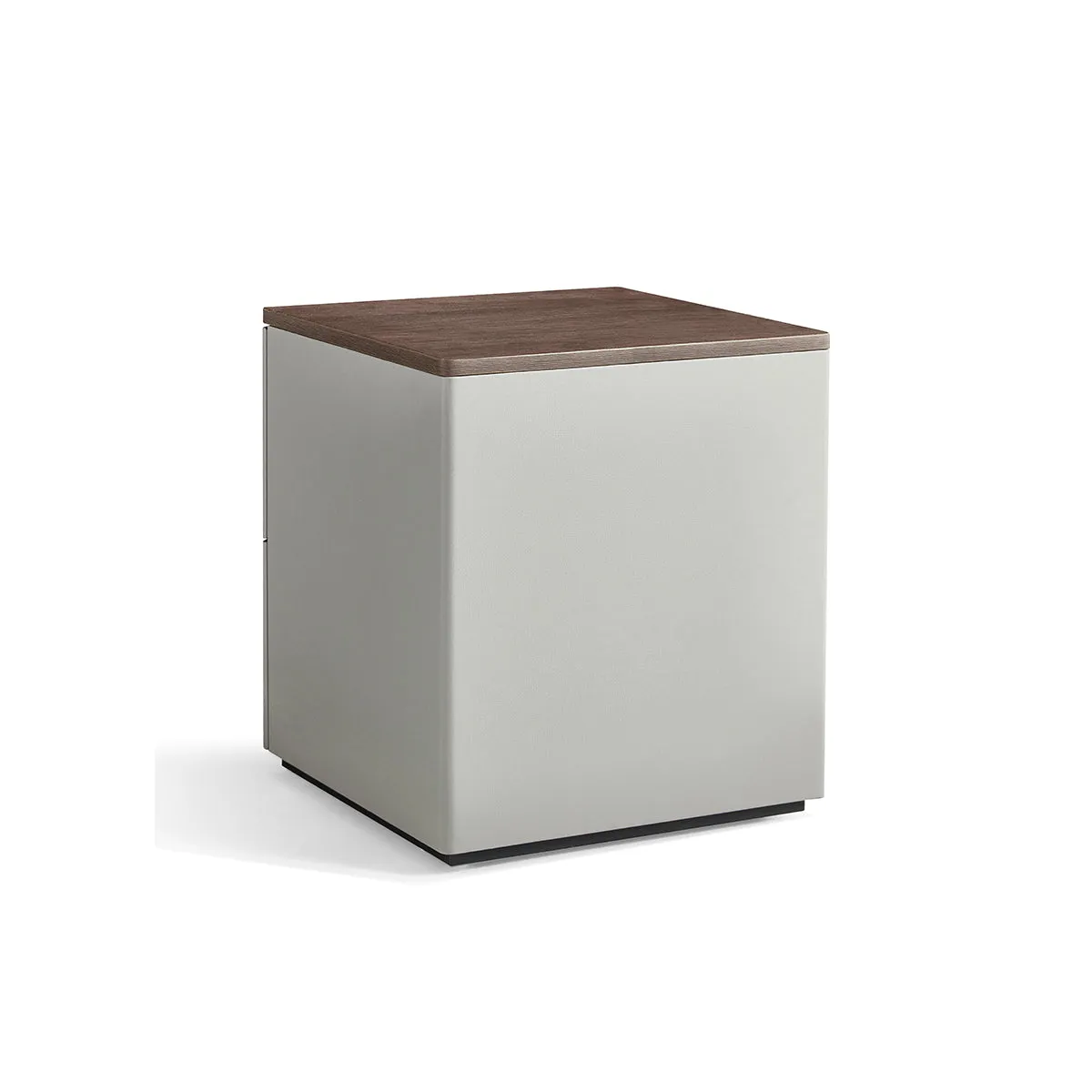 Cappuccino 2 Drawer Taupe Bedside Table