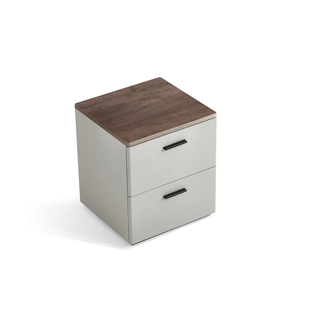 Cappuccino 2 Drawer Taupe Bedside Table