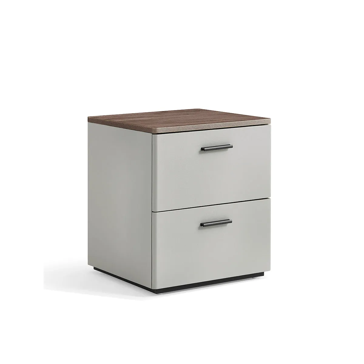 Cappuccino 2 Drawer Taupe Bedside Table