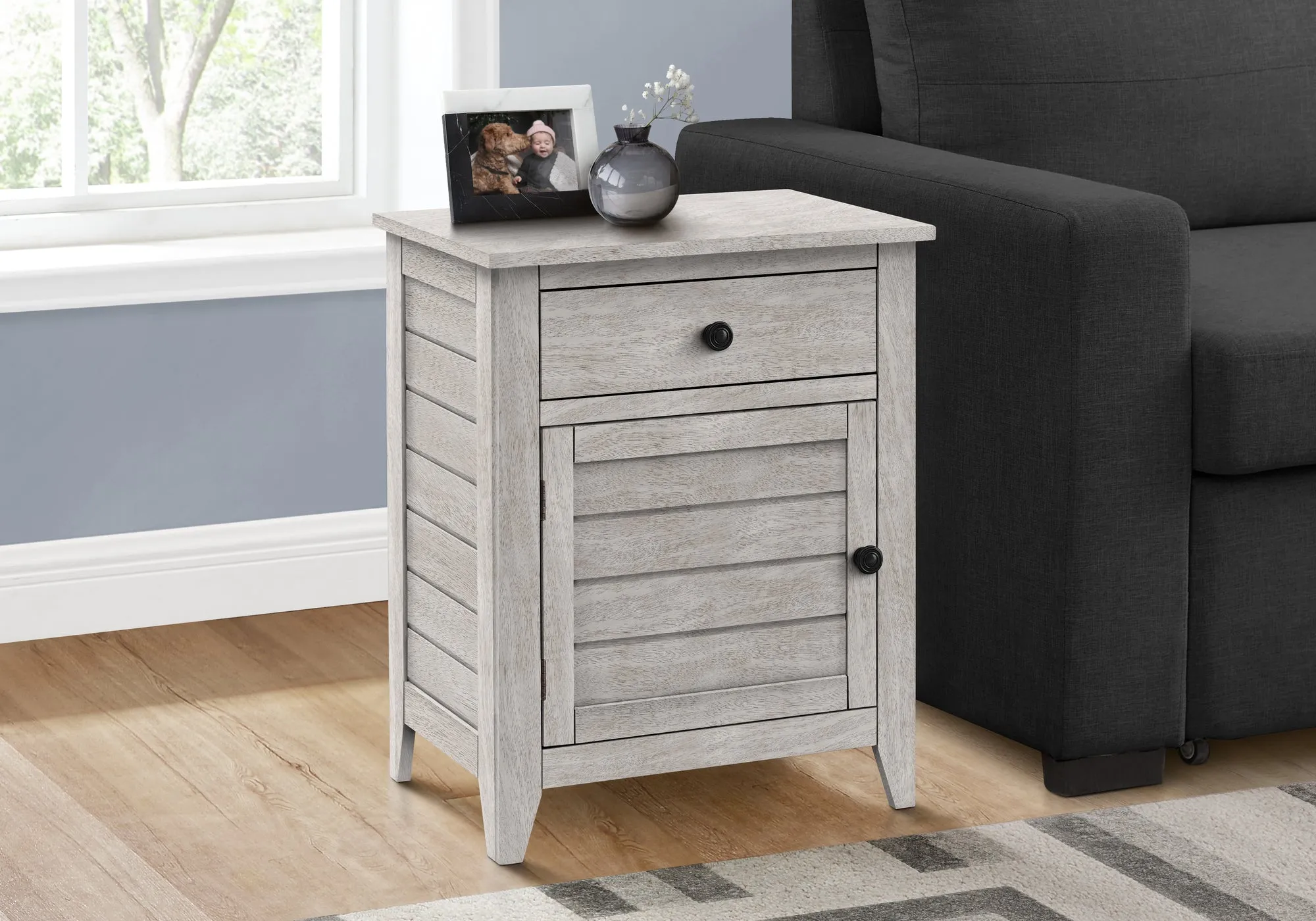 Coastal Grey Accent Table