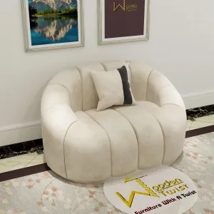 Collin Modern Oval Shape Single Seater Sofa