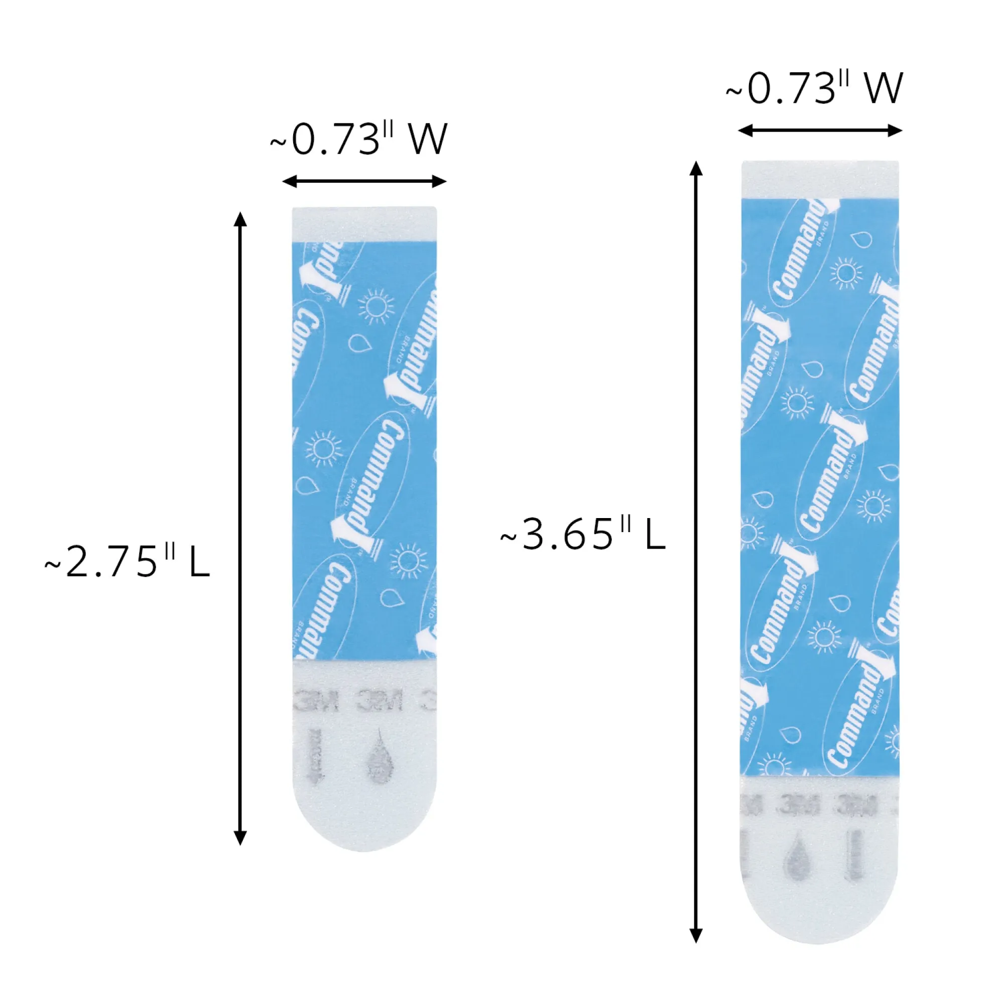 Command Outdoor Medium and Large Refill Strips 17615AW-ES