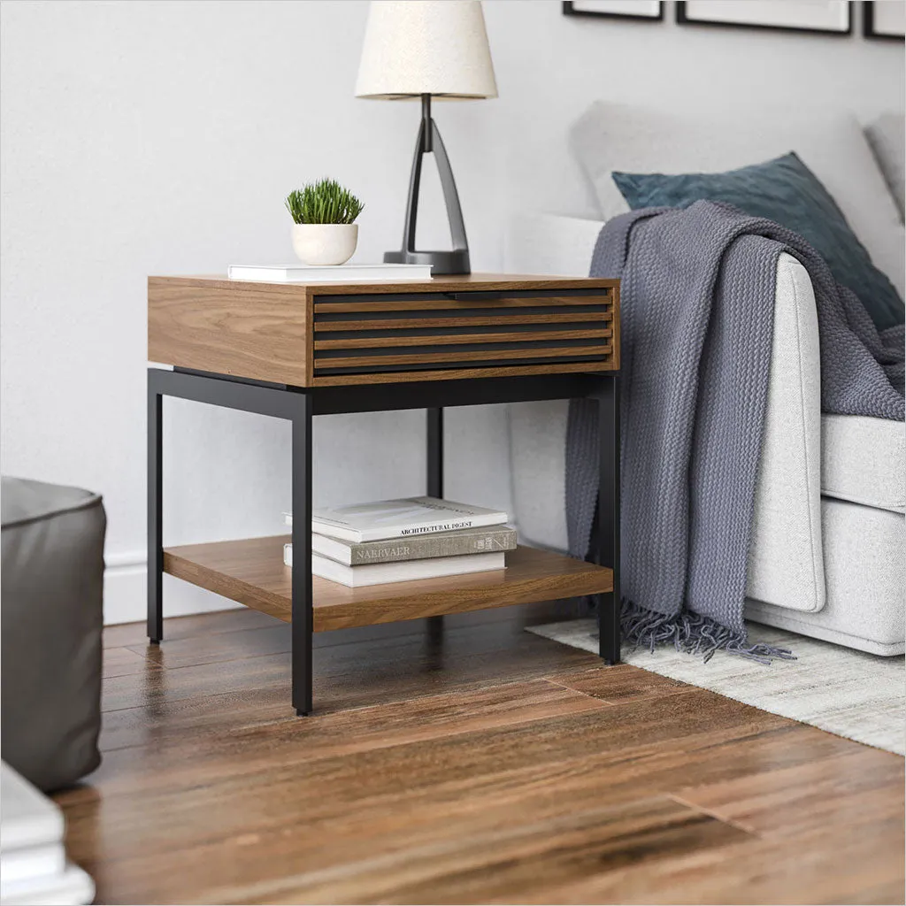 Cora End Table - Walnut