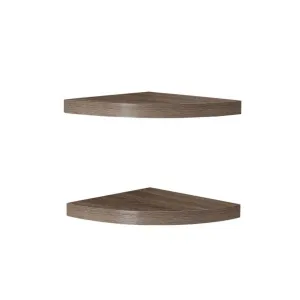 Corner Radial Shelves (Set Of 2) Gray 11.5" X 11.5"