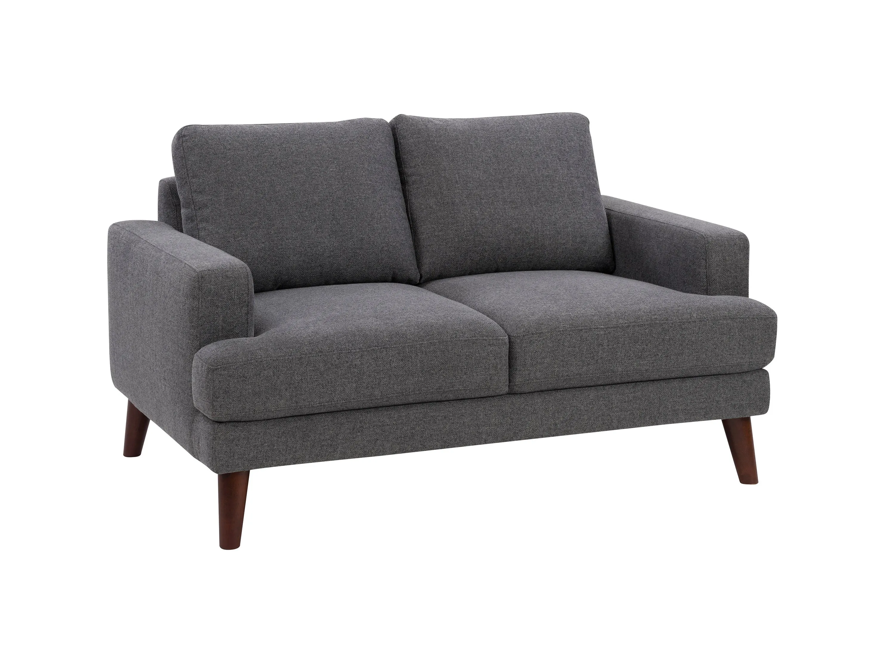 Dark Grey Modern Loveseat