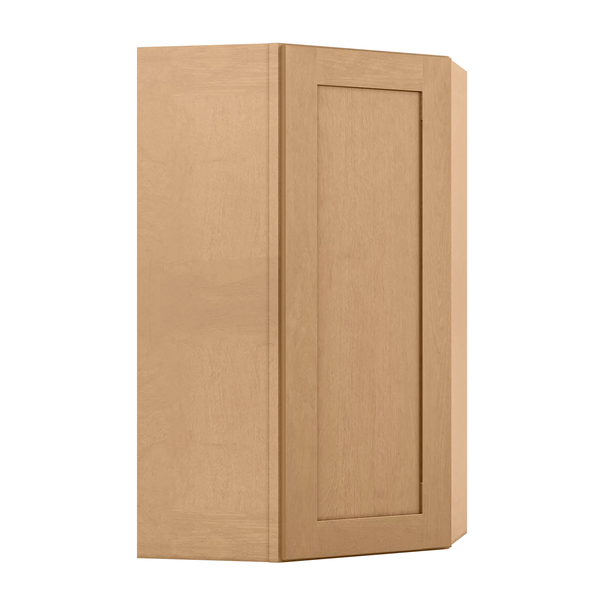 Diagonal Corner Kitchen Cabinet DC2442 Shaker Toffee 24 in. width 42 in. height 12 in. depth