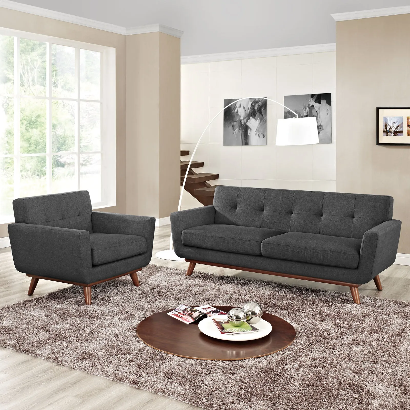 Engage Armchair and Loveseat Set of 2