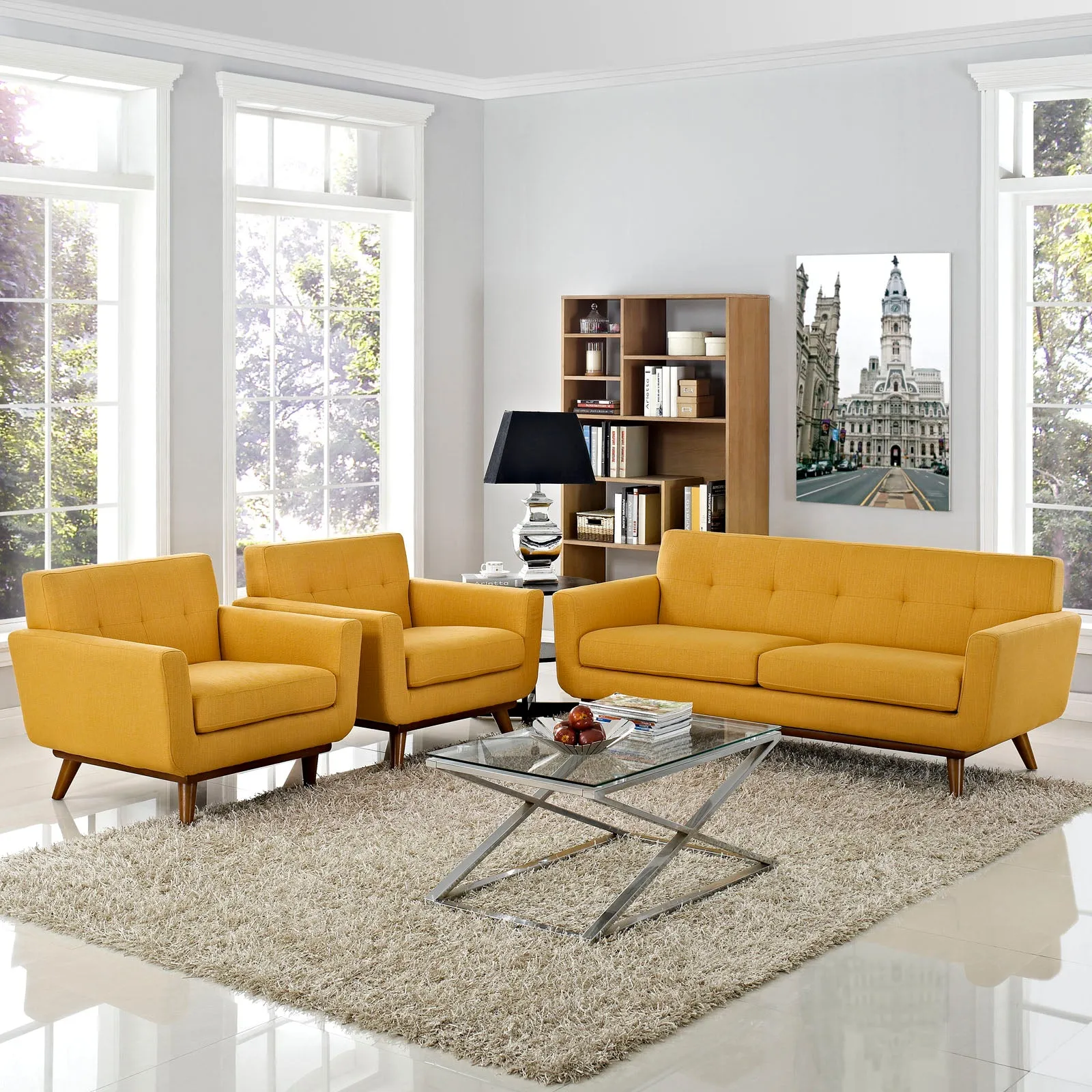 Engage Armchairs and Loveseat Set of 3