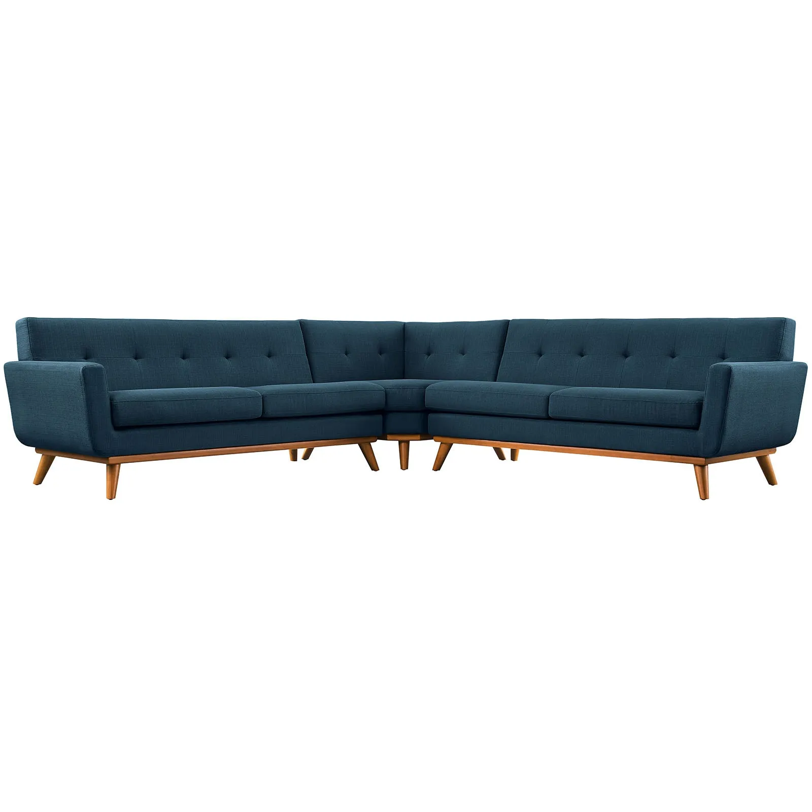 Engage L-Shaped Upholstered Fabric Sectional Sofa