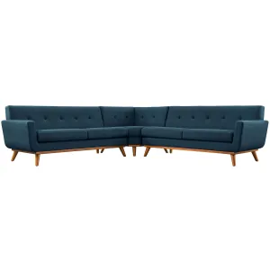 Engage L-Shaped Upholstered Fabric Sectional Sofa