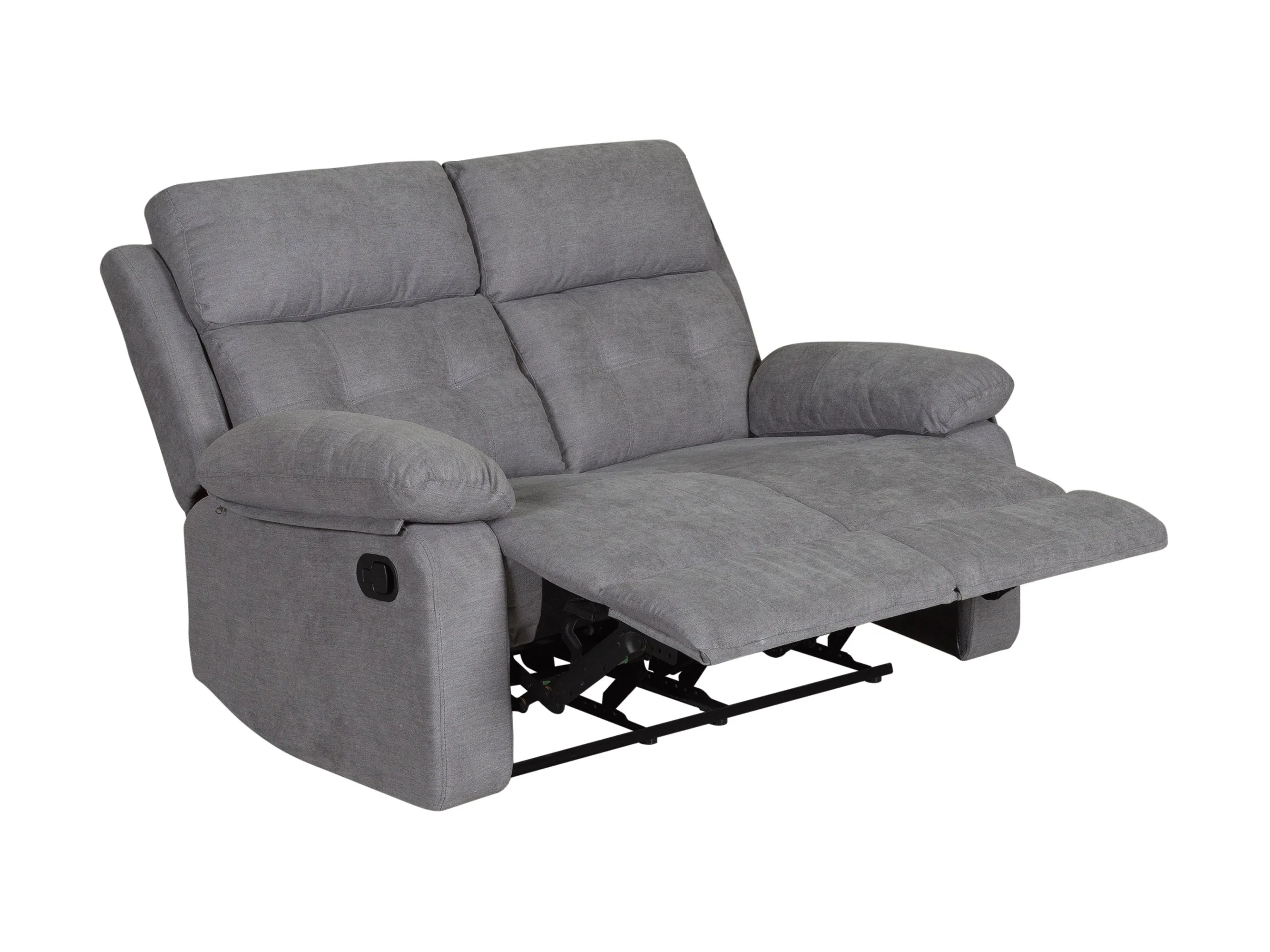 Grey 2 Seater Recliner Sofa