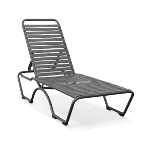 KAHANA STRAP CHAISE LOUNGE, GRAPHITE