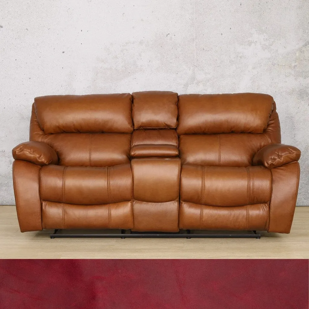 Kuta 2 Seater Home Theatre Leather Recliner