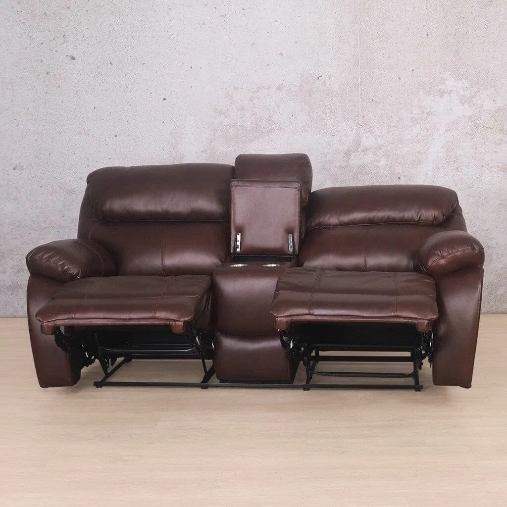 Kuta 2 Seater Home Theatre Leather Recliner