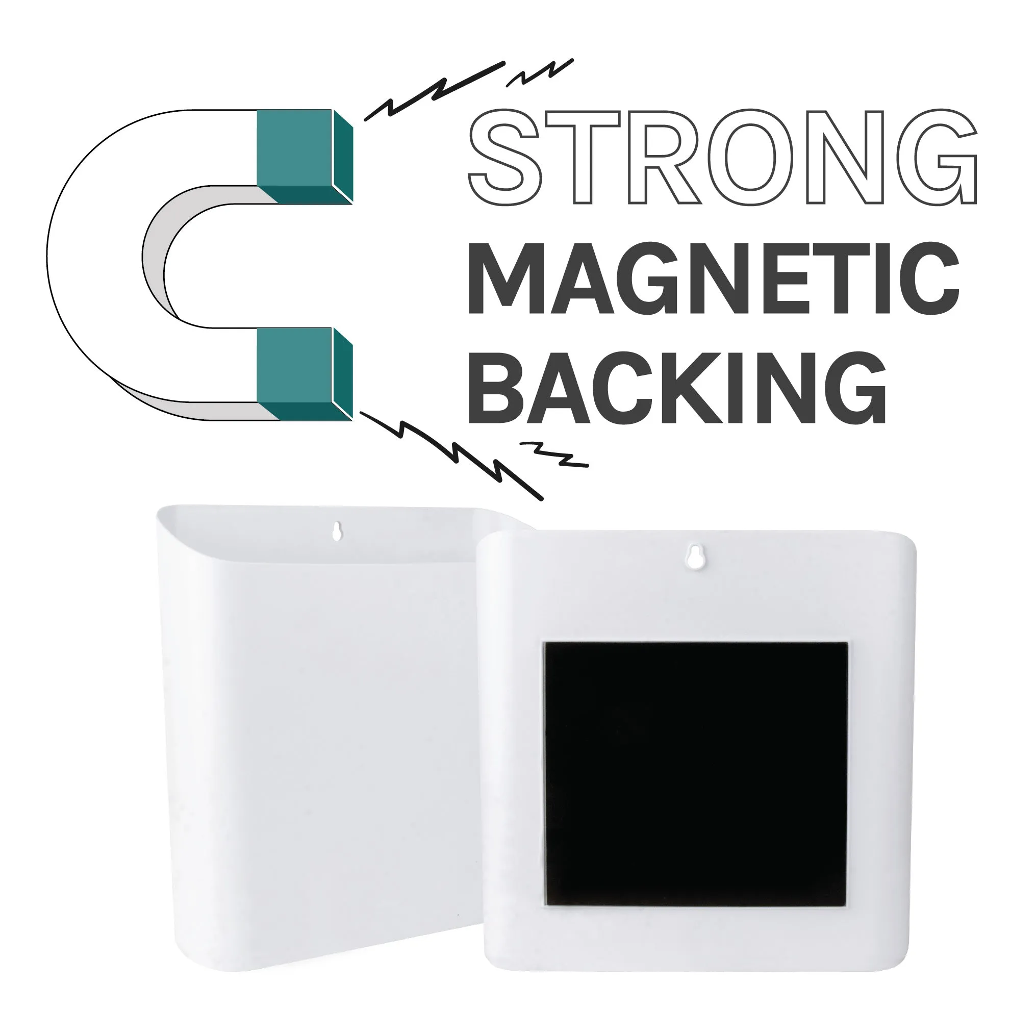 Large Magnetic Lint Bin (White)