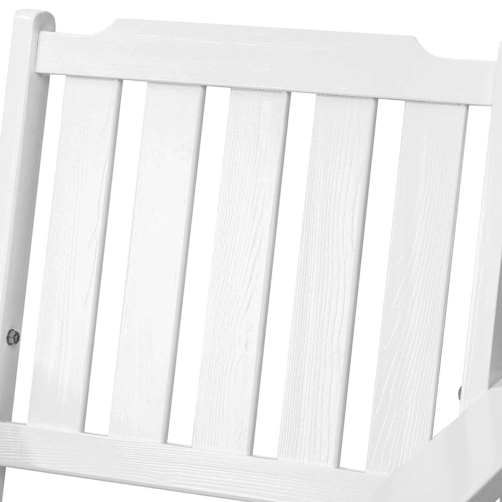 Livsip Outdoor Armchair Wooden Patio Furniture 2PCS Chairs Set Garden Seat White