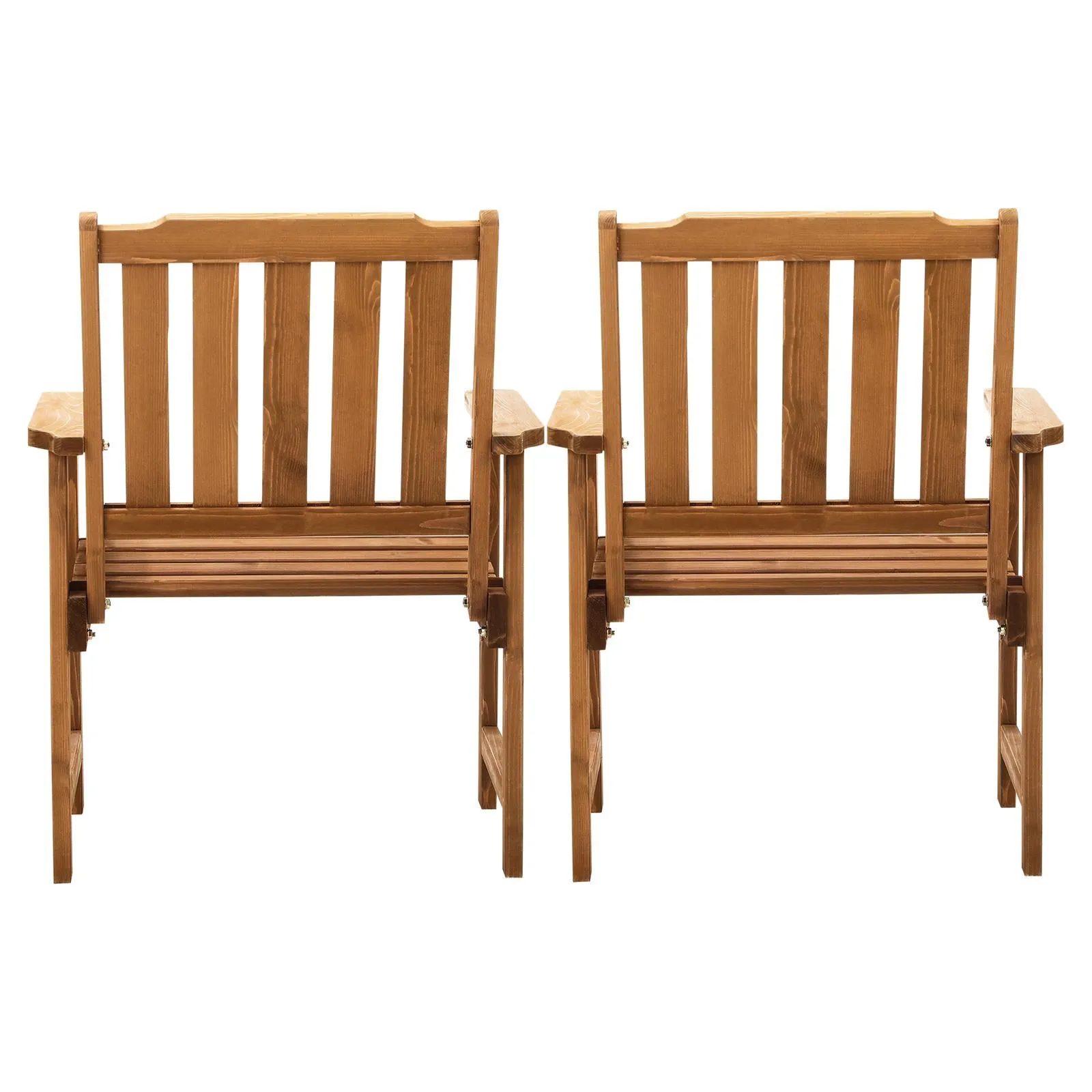 Livsip Outdoor Armchair Wooden Patio Furniture Set of 2 Chairs Set Garden Seat