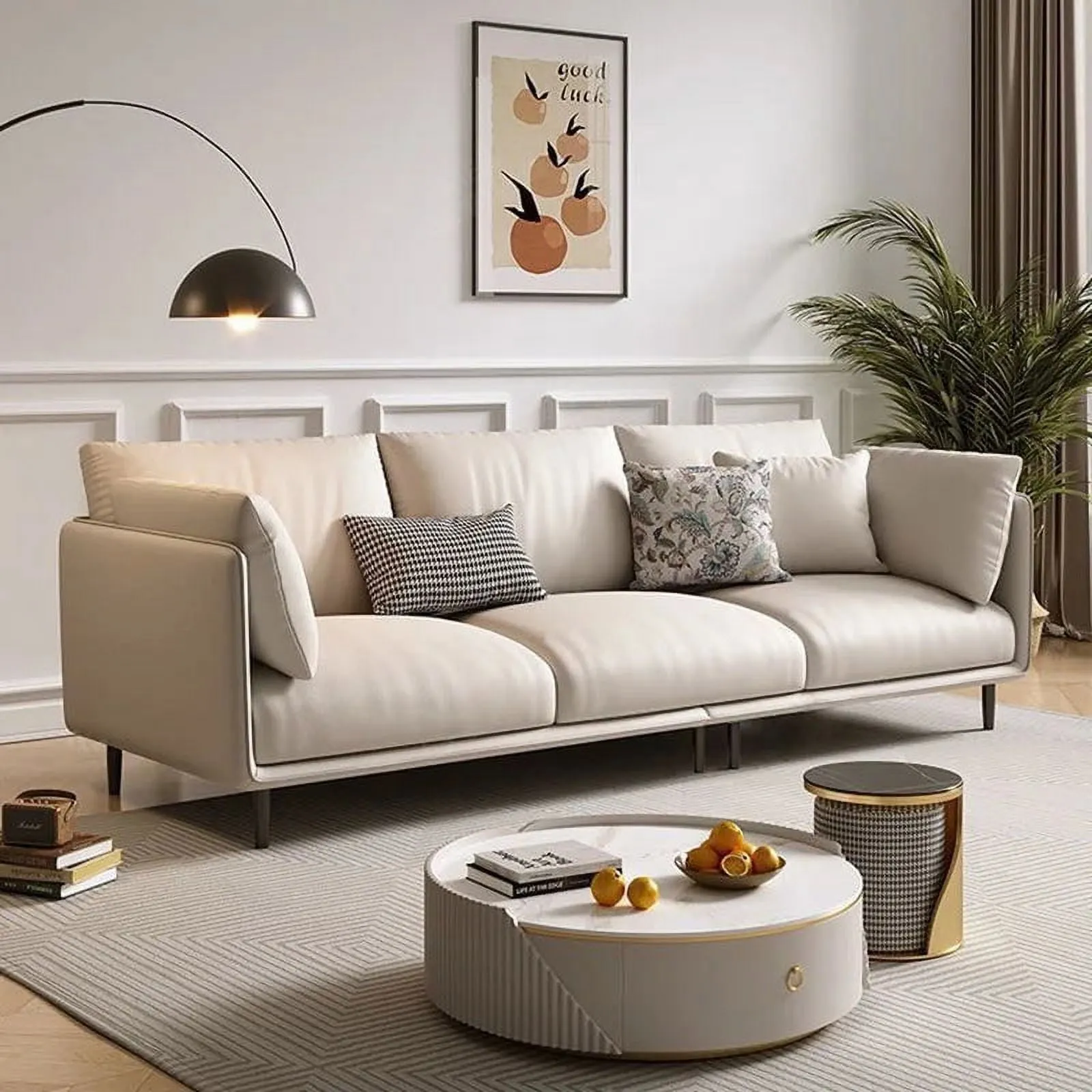 Luxury Living Room Sofas: Modular 3 Seater Lounge Accent Couch