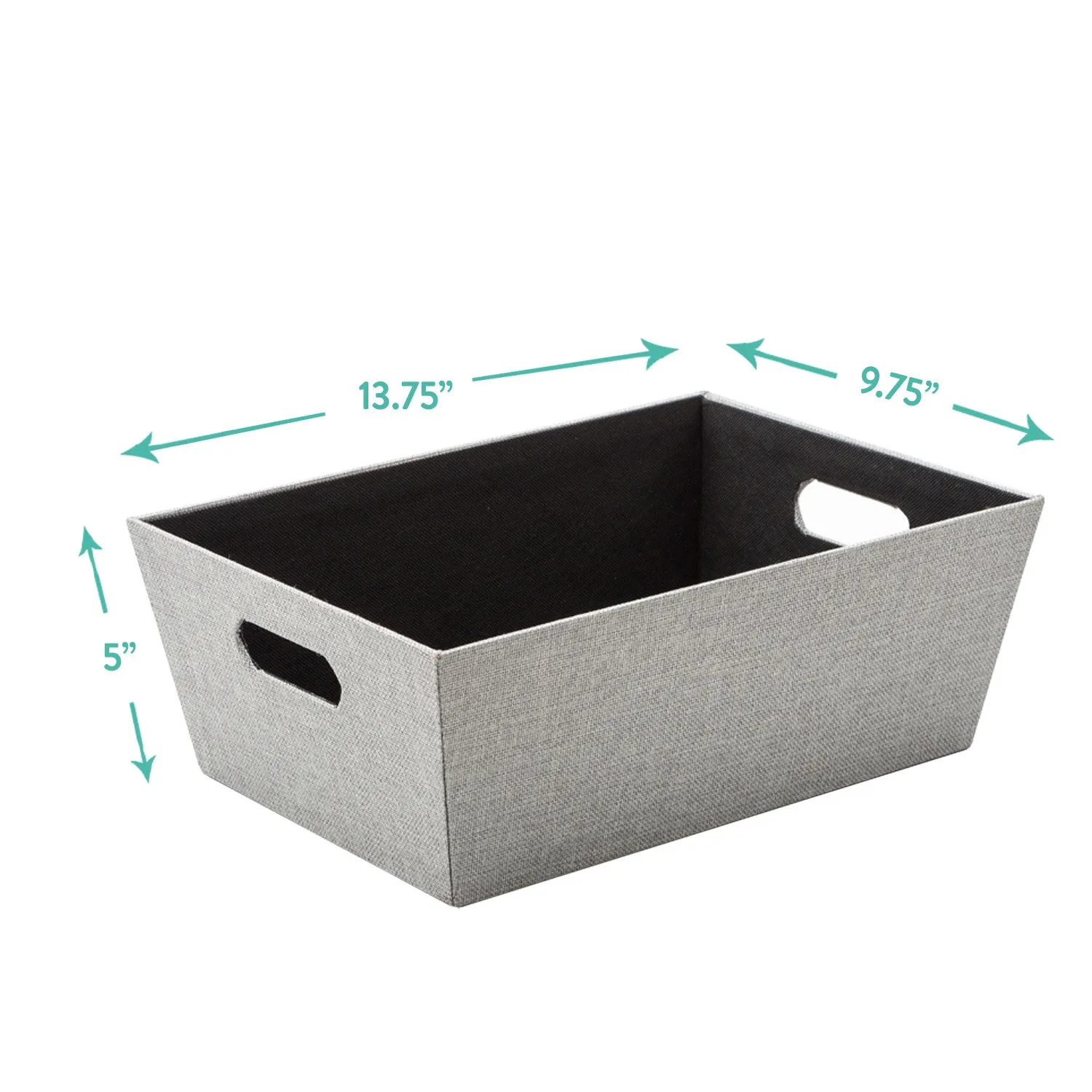 Medium Open Bin, Gray Birch