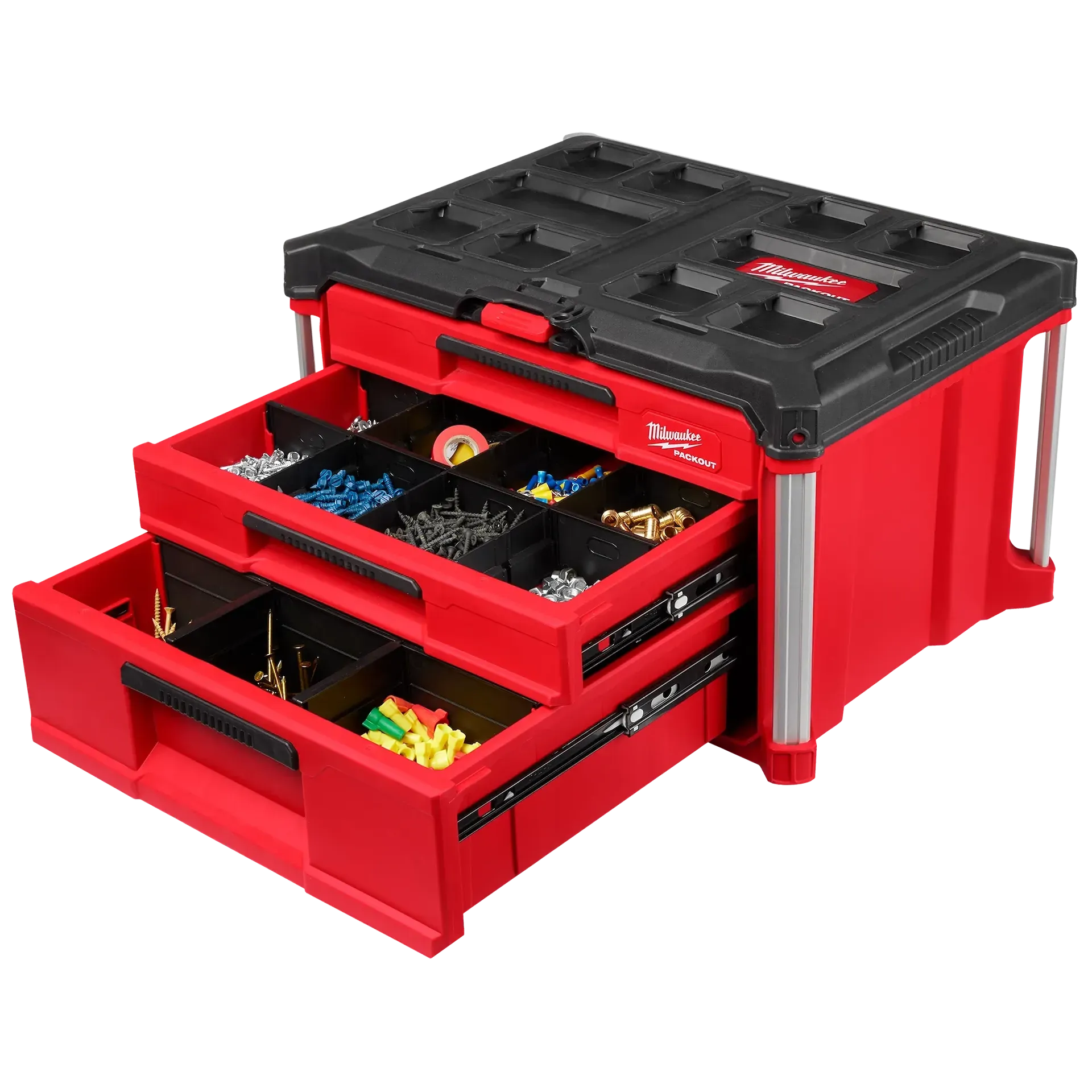 Milwaukee 48-22-8447 PACKOUT™ 3 Drawers 50 lb Polypropylene Tool Box