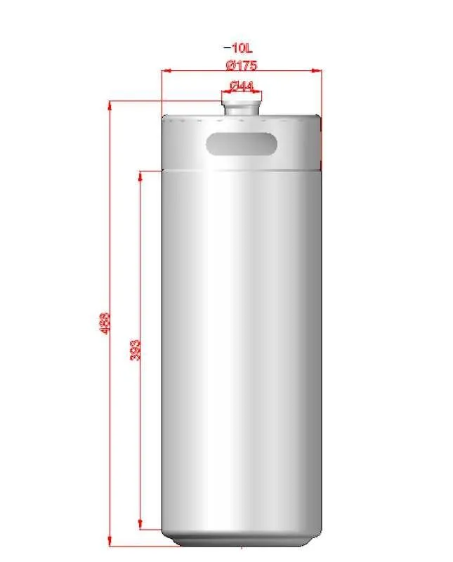 Mini Keg - 10L (approx 340oz) (175mm x 488mm)