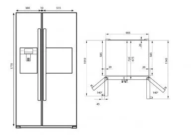 Parmco Double Door Refrigerator 580L