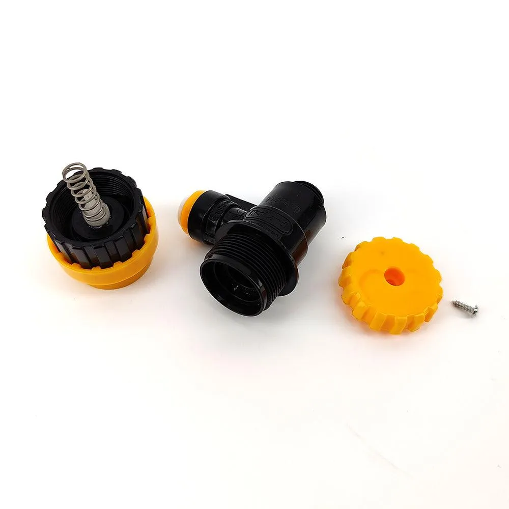 POK duotight 8mm x Flow Control Ball Lock Disconnect (Liquid Black   Yellow)