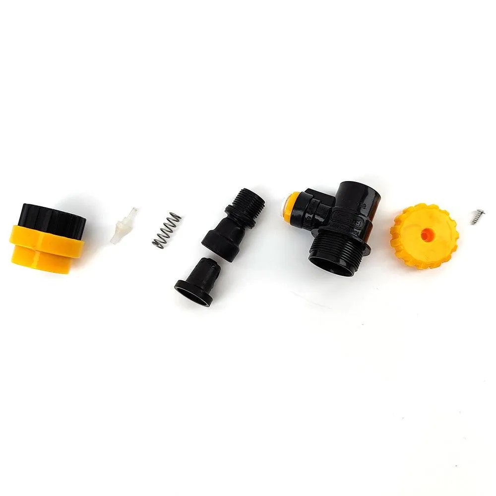 POK duotight 8mm x Flow Control Ball Lock Disconnect (Liquid Black   Yellow)