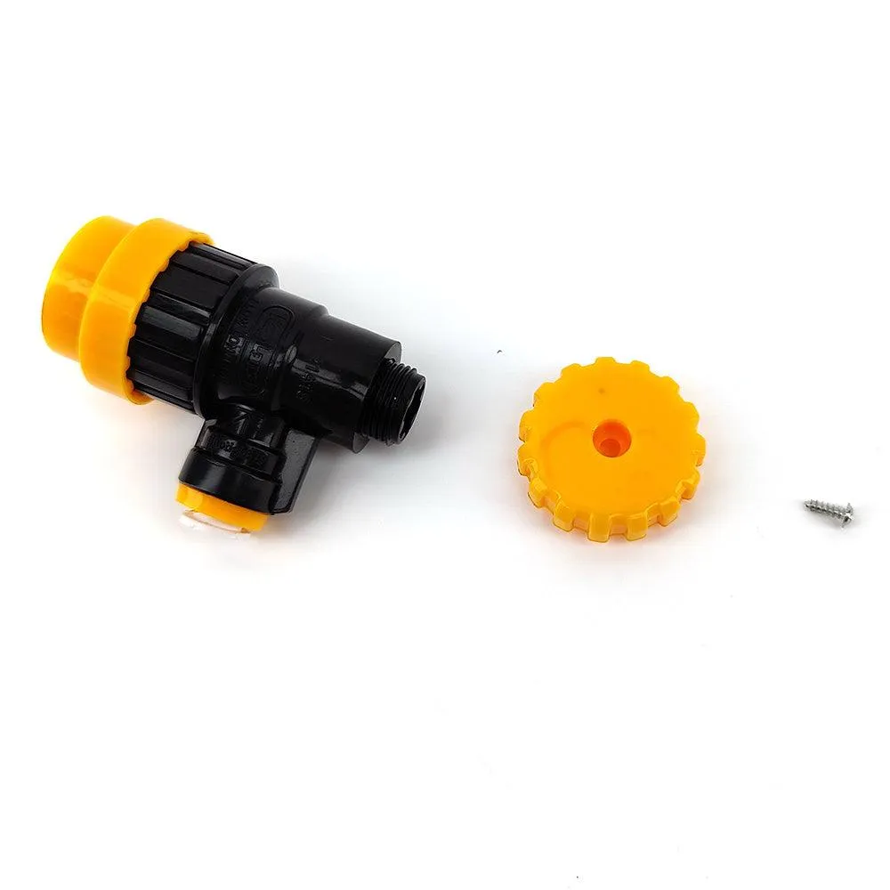 POK duotight 8mm x Flow Control Ball Lock Disconnect (Liquid Black   Yellow)